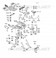 ACCESSOIRE SUPPORT COFFRE pour Kawasaki VOYAGER XII 1989