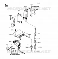 BOBINE D'ALLUMAGE pour Kawasaki VOYAGER XII 1989