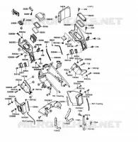 CARENAGE INFERIEUR pour Kawasaki VOYAGER XII 1989