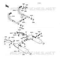 &Eacute;CHAPPEMENT pour Kawasaki VOYAGER XII 1989