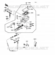 EMBRAYAGE MAITRE CYLINDRE pour Kawasaki VOYAGER XII 1989