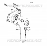 OPTIQUE ZGT00A 009976) pour Kawasaki VOYAGER XII 1989