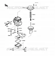 PI&Egrave;CES DE CARBURATEUR pour Kawasaki VOYAGER XII 1989