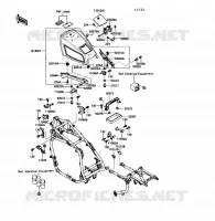 SUPPORT BATTERIE pour Kawasaki VOYAGER XII 1989