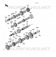 TRANSMISSION pour Kawasaki VOYAGER XII 1989