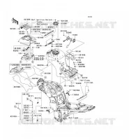 RESERVOIR CARBURANT pour Kawasaki 1400GTR ABS 2009
