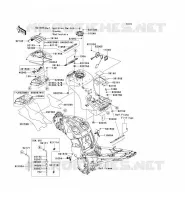 RESERVOIR CARBURANT pour Kawasaki 1400GTR 2009