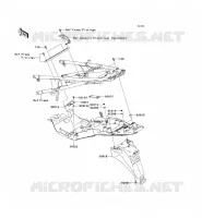 GARDE BOUE ARRI&Egrave;RE pour Kawasaki 1400GTR ABS 2011