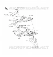 GARDE BOUE ARRI&Egrave;RE pour Kawasaki 1400GTR ABS 2012