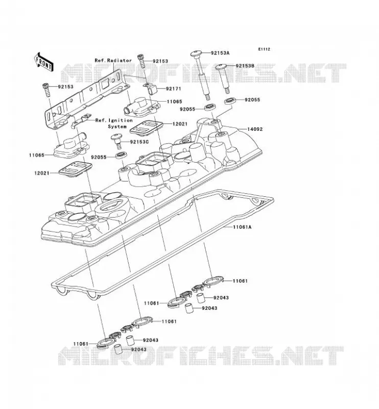 COUVRE CULASSE Kawasaki MOTOS 1400 2012 1400GTR ABS  ZG1400CCF