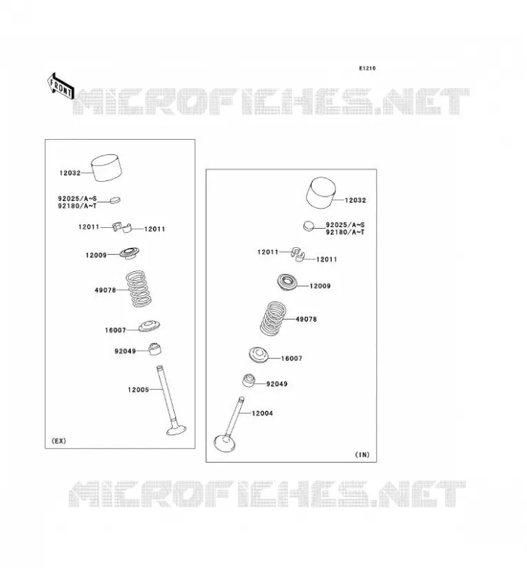 SOUPAPE Kawasaki MOTOS 1400 2012 1400GTR ABS  ZG1400CCF