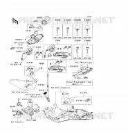 CONTACTEUR SERRURE/R&Eacute;FLECTEUR pour Kawasaki 1400GTR ABS 2013