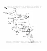 GARDE BOUE ARRI&Egrave;RE pour Kawasaki 1400GTR ABS 2013