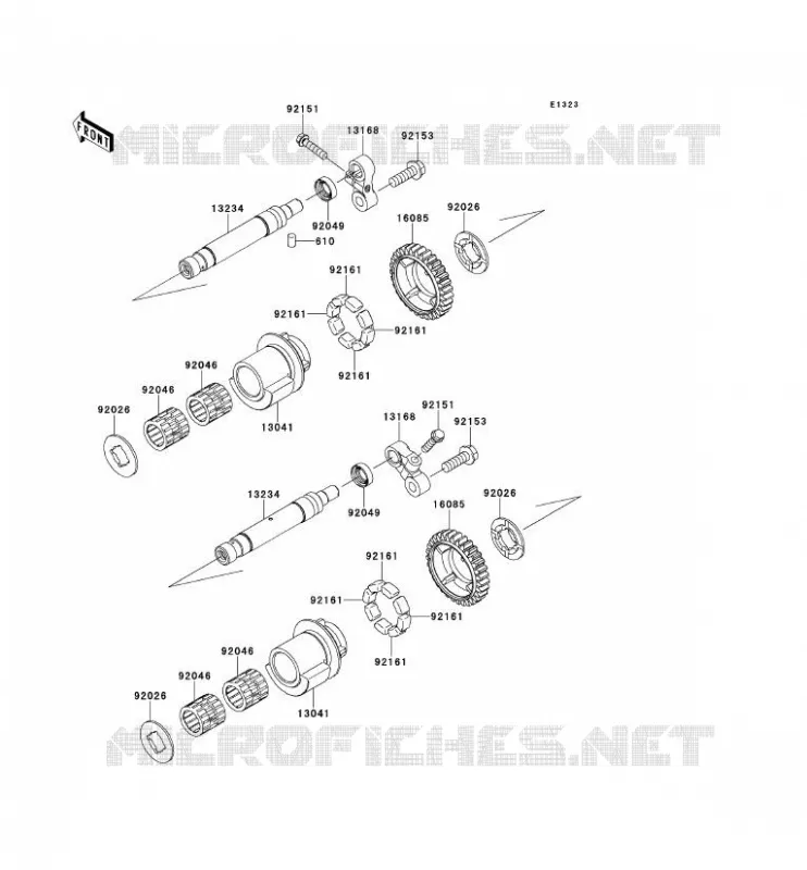 BALANCIER Kawasaki MOTOS 1400 2013 1400GTR ABS  ZG1400CDF
