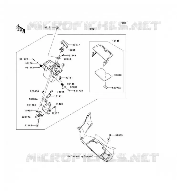 BOITE AVANT Kawasaki MOTOS 1400 2014 1400GTR ABS  ZG1400CEF