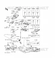 CONTACTEUR SERRURE/R&Eacute;FLECTEUR pour Kawasaki 1400GTR ABS 2014