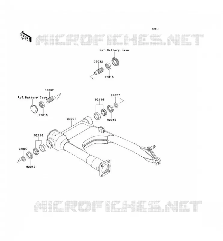 BRAS OSCILLANT Kawasaki MOTOS 600 1995 ELIMINATOR 600  ZL600-B1