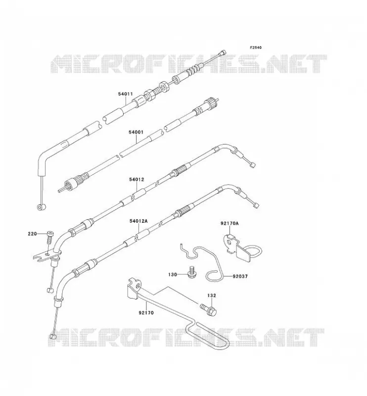 CABLES Kawasaki MOTOS 600 1996 ELIMINATOR 600  ZL600-B2