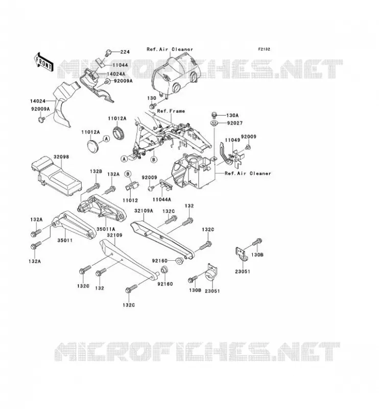 SUPPORT BATTERIE Kawasaki MOTOS 600 1996 ELIMINATOR 600  ZL600-B2
