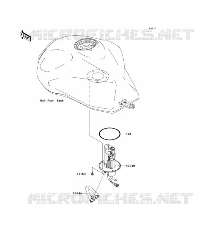 POMPE A ESSENCE Kawasaki MOTOS 1000 2003 Z1000  ZR1000-A1H