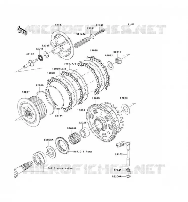 EMBRAYAGE Kawasaki MOTOS 1000 2003 Z1000  ZR1000-A1H