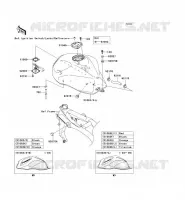 RESERVOIR CARBURANT pour Kawasaki Z1000 2004