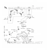 CONTACTEUR SERRURE/R&Eacute;FLECTEUR pour Kawasaki Z1000 2005