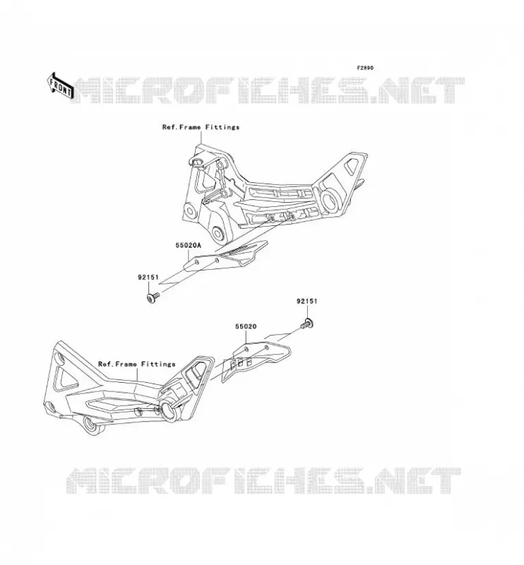 PIECE EN OPTION Kawasaki MOTOS 1000 2005 Z1000  ZR1000-A3