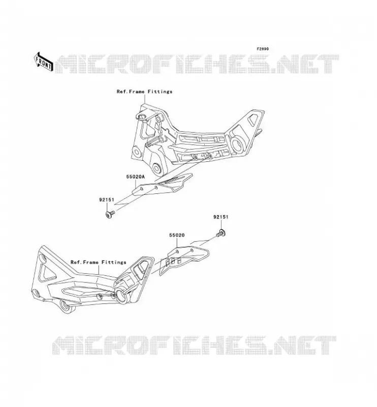 PIECE EN OPTION Kawasaki MOTOS 1000 2005 Z1000  ZR1000-A3H