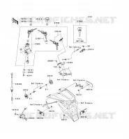 CONTACTEUR SERRURE/R&Eacute;FLECTEUR pour Kawasaki Z1000 2006