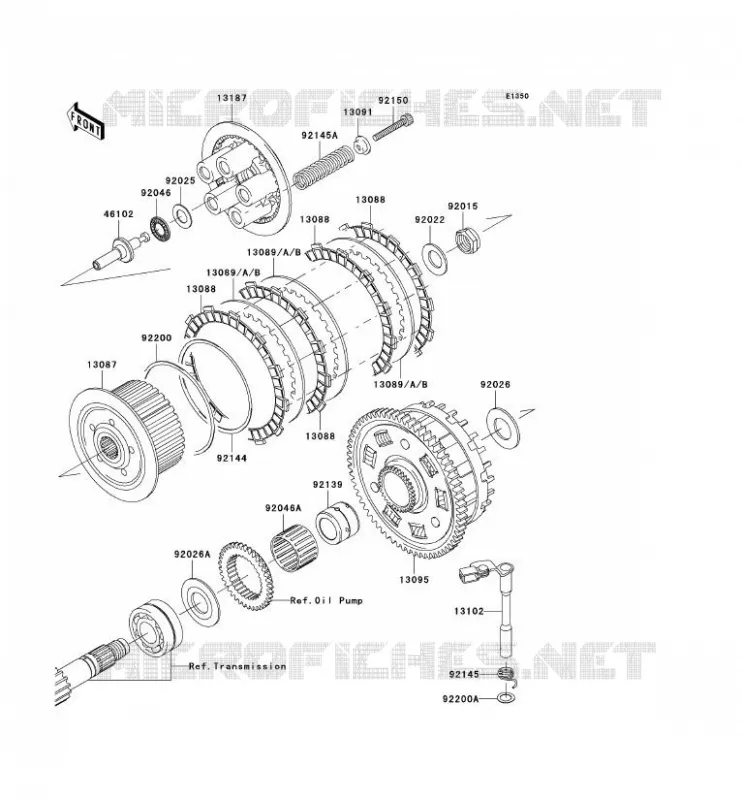 EMBRAYAGE Kawasaki MOTOS 1000 2006 Z1000  ZR1000A6F