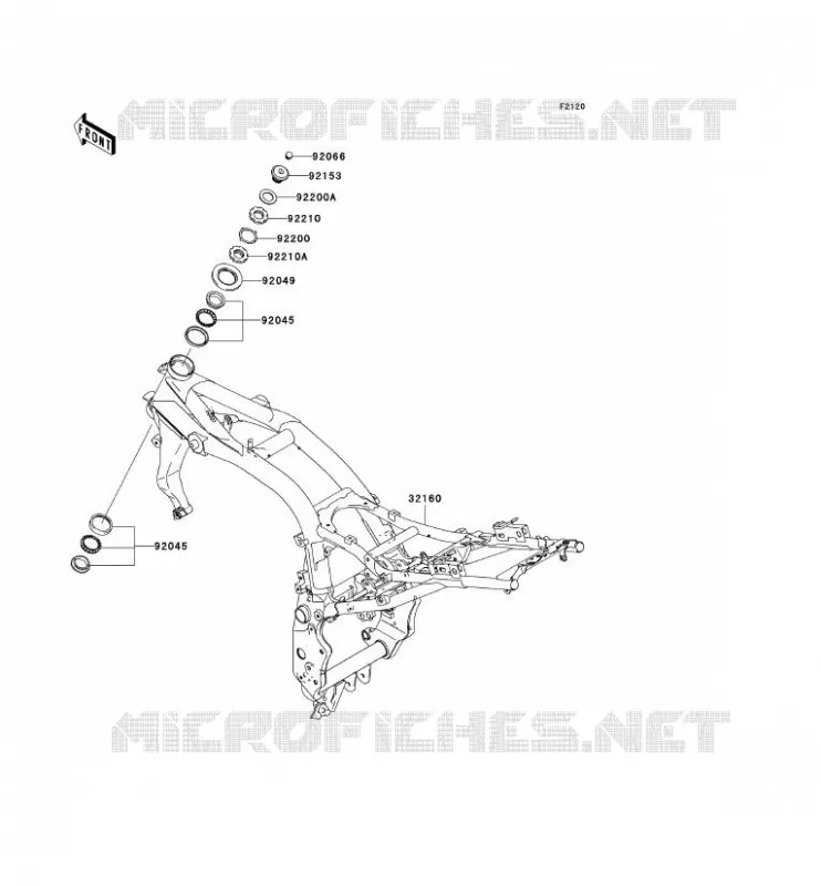 CH&Acirc;SSIS Kawasaki MOTOS 1000 2006 Z1000  ZR1000A6F