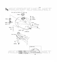 RESERVOIR CARBURANT pour Kawasaki Z1000 2006