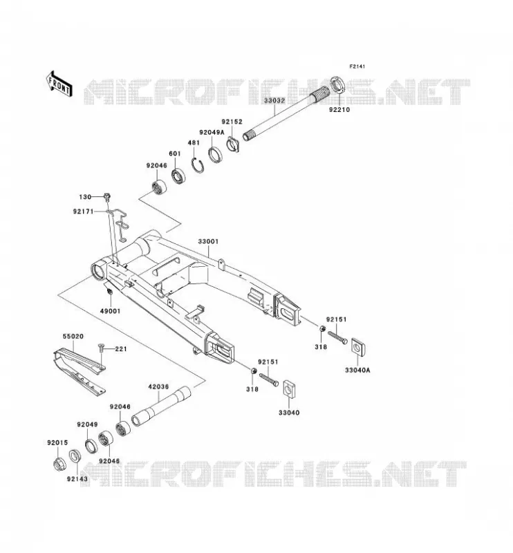 BRAS OSCILLANT Kawasaki MOTOS 1000 2006 Z1000  ZR1000A6F