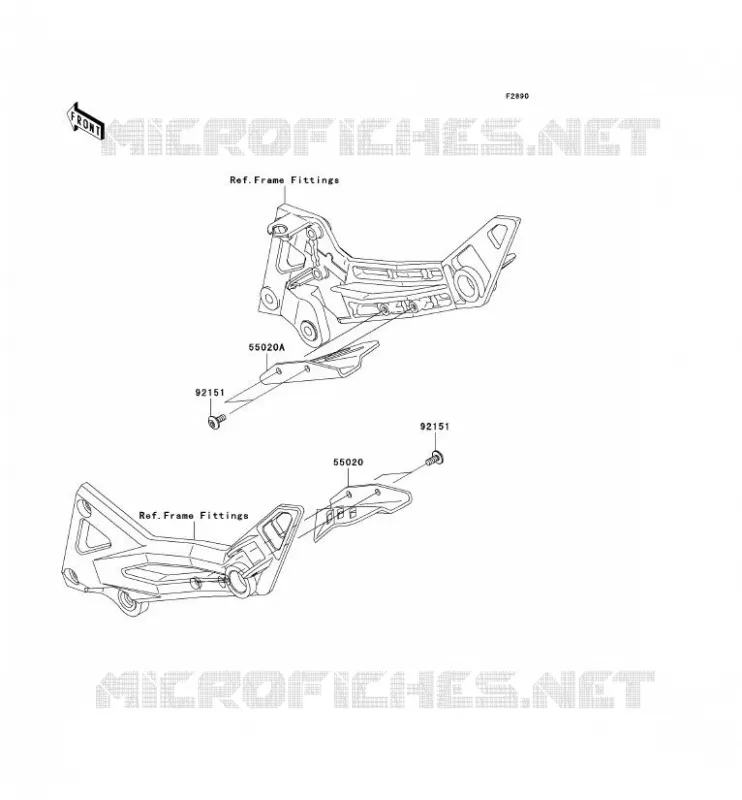 PIECE EN OPTION Kawasaki MOTOS 1000 2006 Z1000  ZR1000A6F