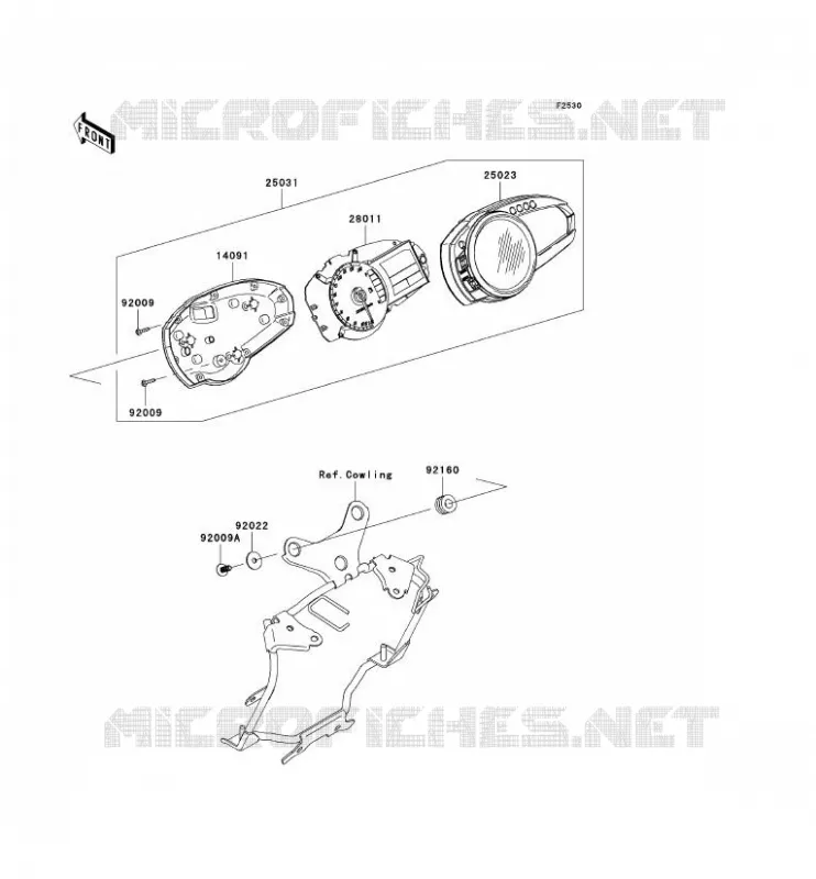 COMPTEURS Kawasaki MOTOS 1000 2009 Z1000  ZR1000B9F