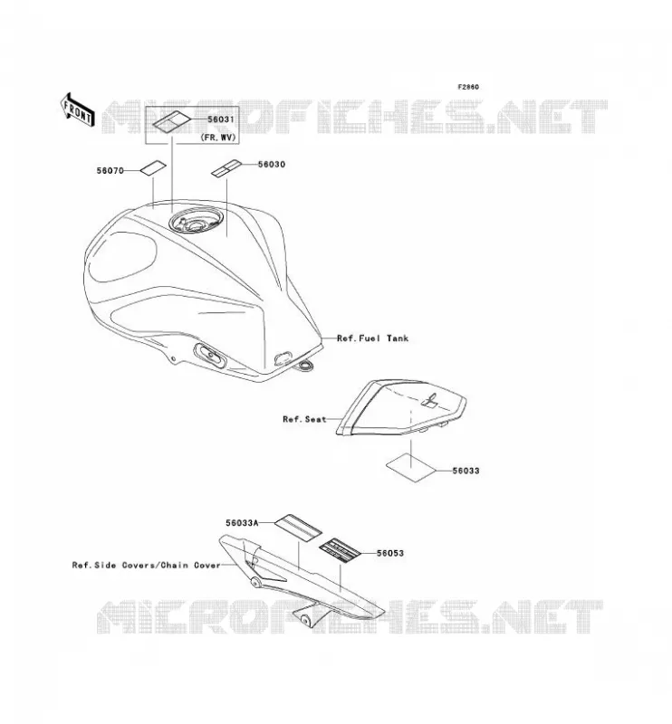 LABEL Kawasaki MOTOS 1000 2009 Z1000  ZR1000B9F