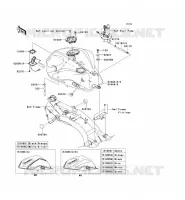 RESERVOIR CARBURANT pour Kawasaki Z1000 ABS 2008