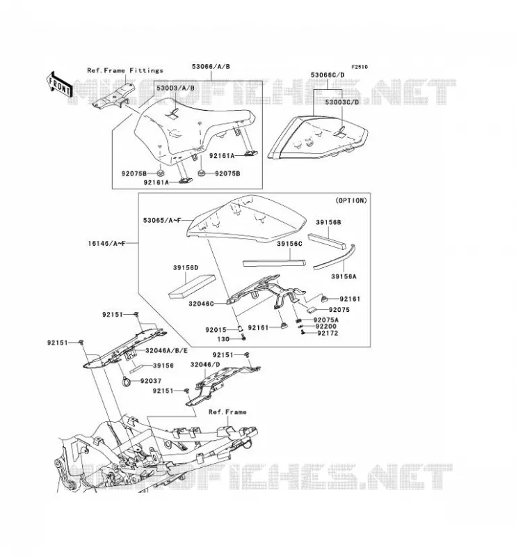 SELLE Kawasaki MOTOS 1000 2008 Z1000 ABS  ZR1000C8F