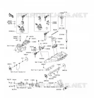 CONTACTEUR SERRURE/R&Eacute;FLECTEUR pour Kawasaki Z1000 2010