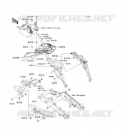 GARDE BOUE ARRI&Egrave;RE pour Kawasaki Z1000 2010