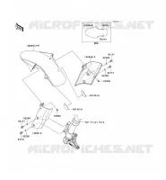 GARDE BOUE AVANT pour Kawasaki Z1000 2010