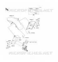 GARDE BOUE AVANT pour Kawasaki Z1000 2010