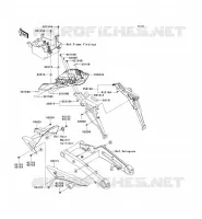 GARDE BOUE ARRI&Egrave;RE pour Kawasaki Z1000 2011