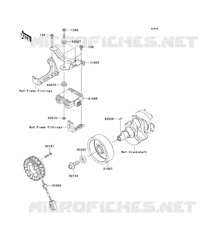 G&Eacute;N&Eacute;RATEUR Kawasaki MOTOS 1000 2011 Z1000  ZR1000DBF