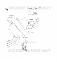 GARDE BOUE AVANT pour Kawasaki Z1000 2011
