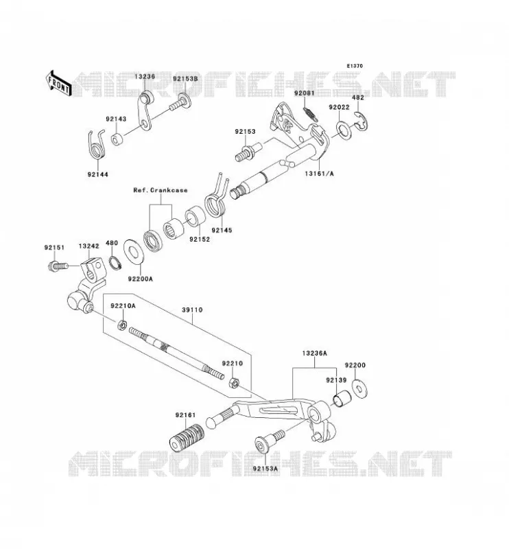 SELECTEUR Kawasaki MOTOS 1000 2011 Z1000  ZR1000DBF