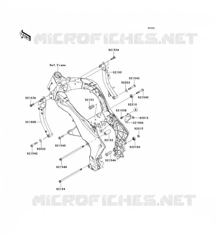 SUPPORT MOTEUR Kawasaki MOTOS 1000 2012 Z1000  ZR1000DCF