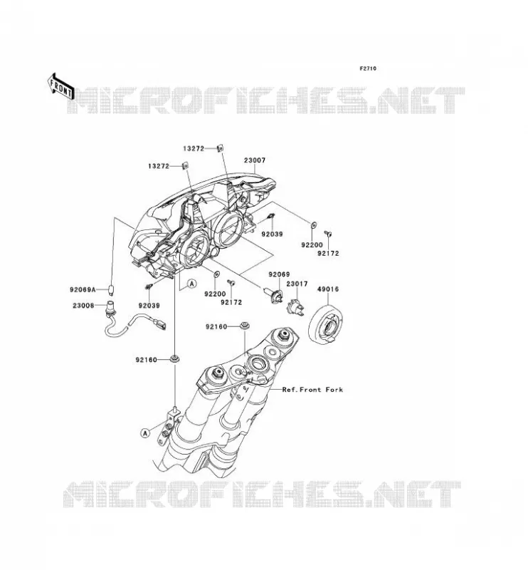 OPTIQUE(S) Kawasaki MOTOS 1000 2013 Z1000  ZR1000DDF