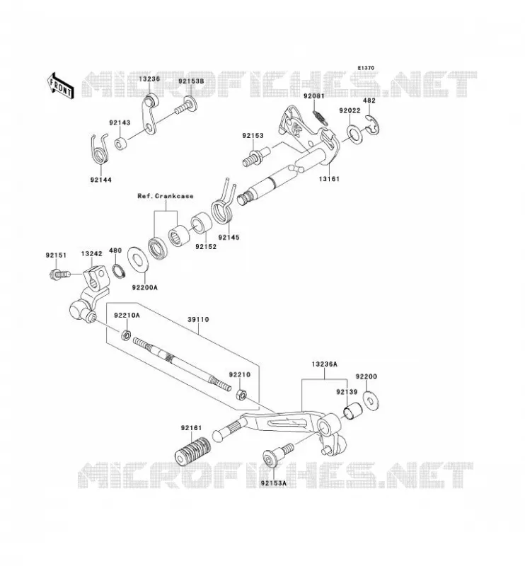 SELECTEUR Kawasaki MOTOS 1000 2013 Z1000  ZR1000DDF